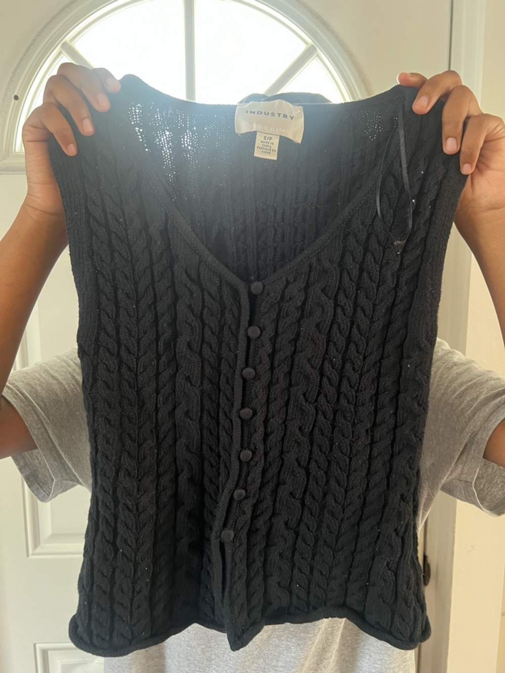 Small industry knitted vest